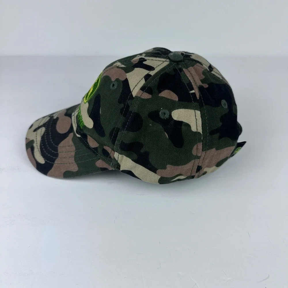 John Deere Hat Cap Camo TODDLER One Size Kids Green Adjustable Strapback